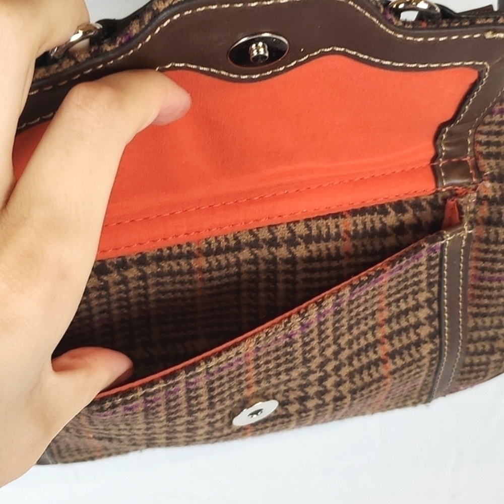 Y2K Plaid Houndstooth Shoulder Bag - Picture 4 of 10